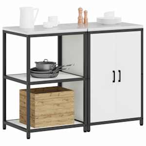 Kuchyňská skladovací sada HATTEM 2 pcs Bílá - obrázek 3