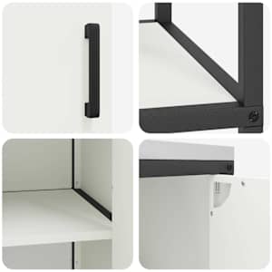 Kuchyňská skladovací sada HATTEM 3 pcs Bílá - obrázek 12