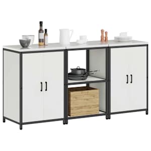 Kuchyňská skladovací sada HATTEM 3 pcs Bílá - obrázek 3