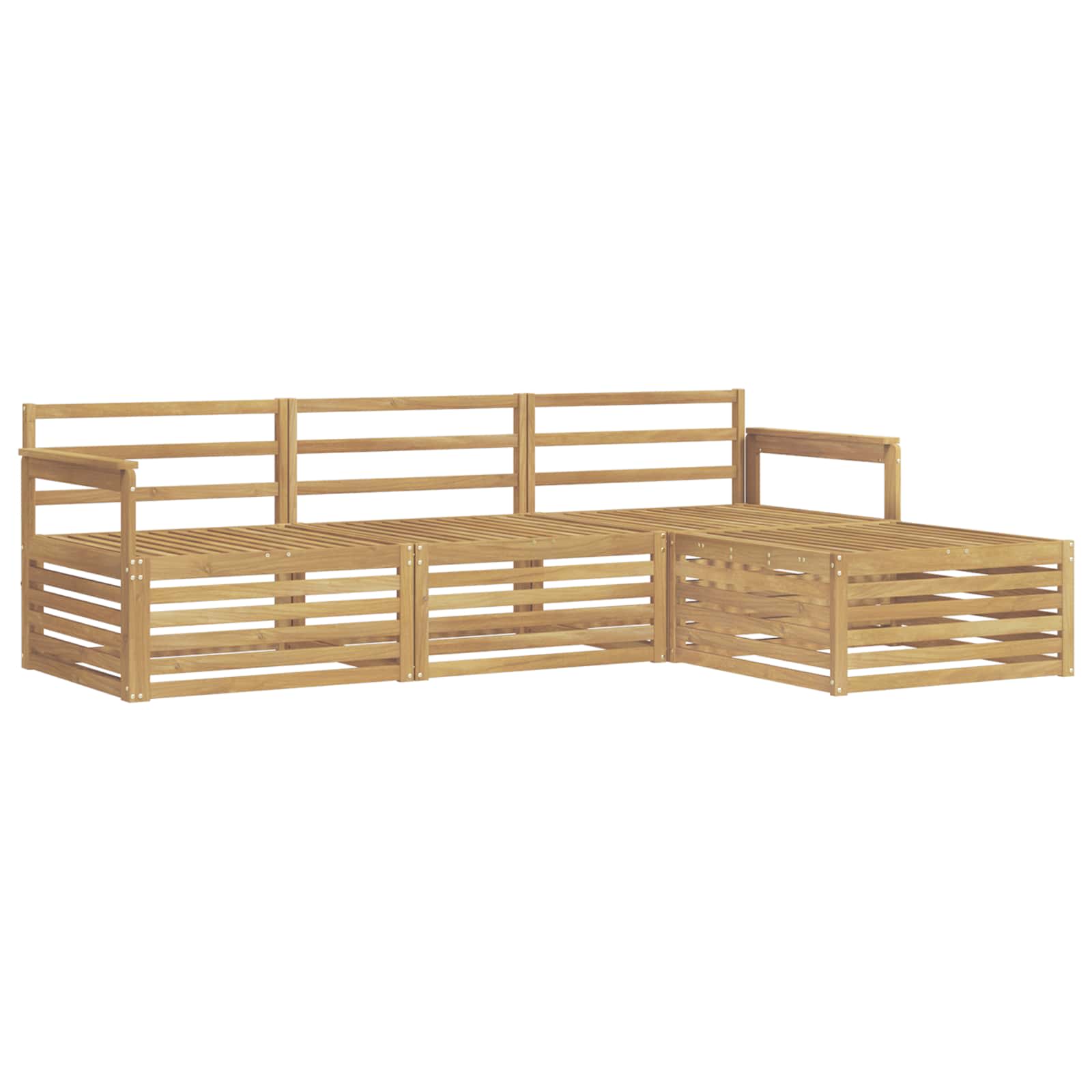 Buiten bankenset 5 pcs Massief Acaciahout image 2