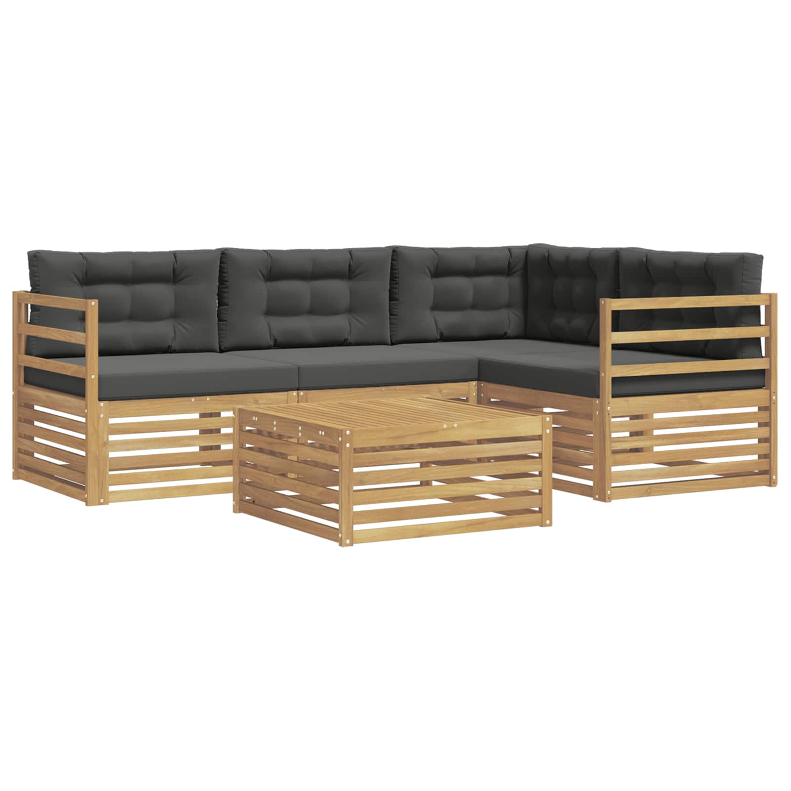 Zunanja garnitura za sedenje z blazino 5 pcs - slika 2