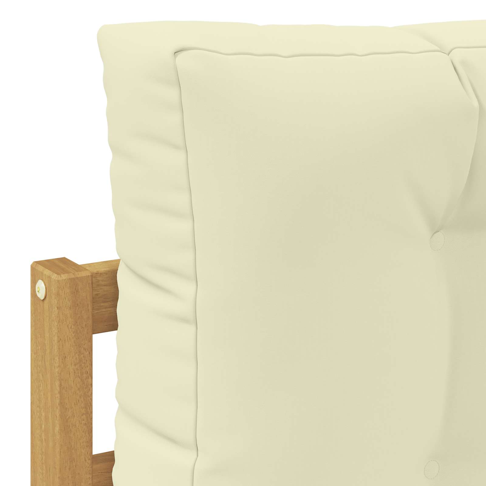 Buiten bankenset 9 pcs Wit en crèmekleurig Massief Acaciahout image 6