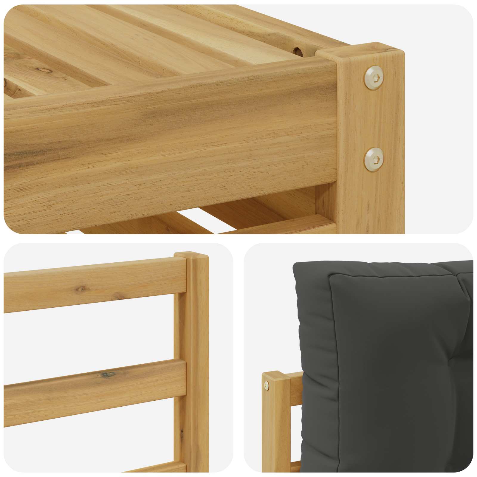 Sofa-Sets Massief Acaciahout image 6