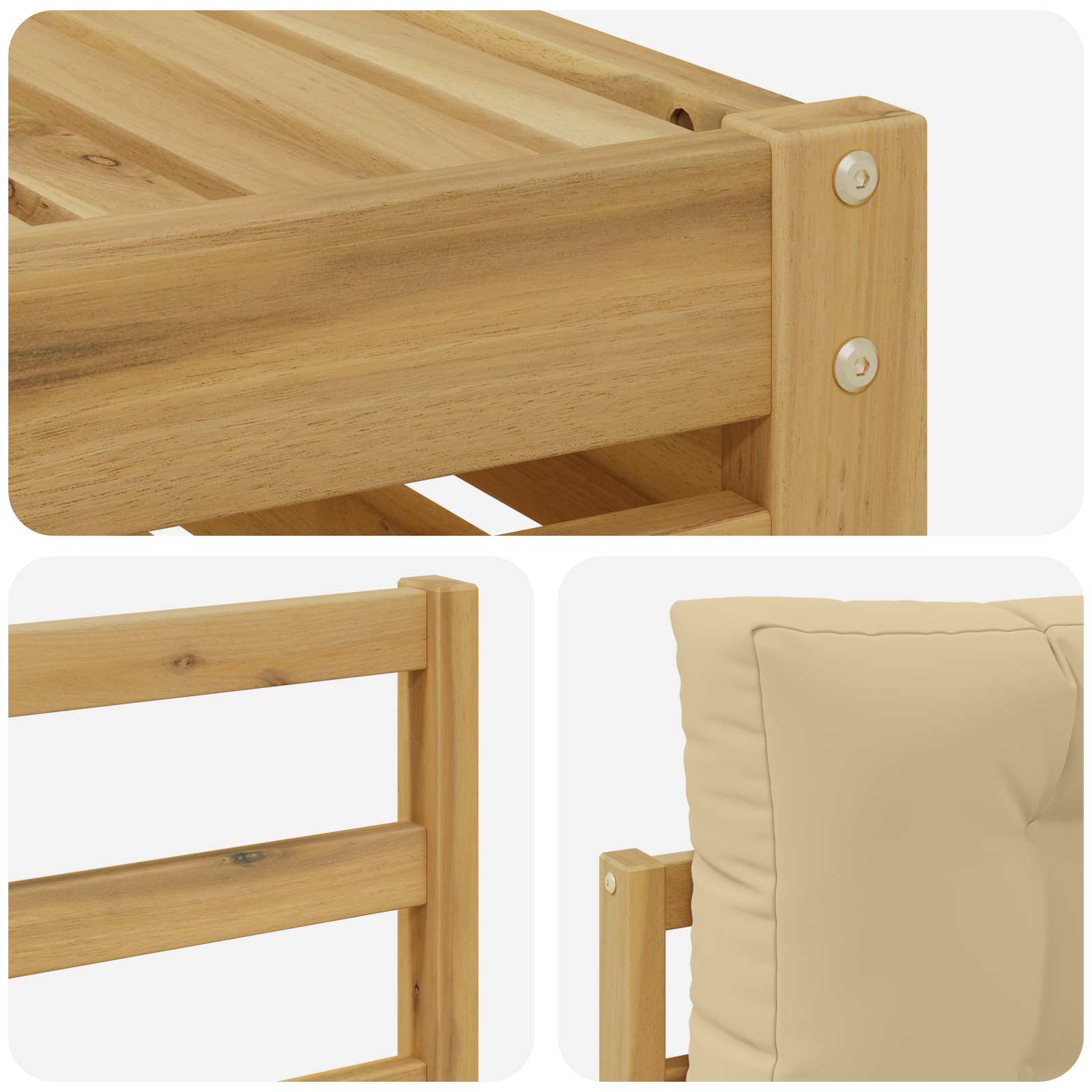 Sofa-Sets Massief Acaciahout image 6