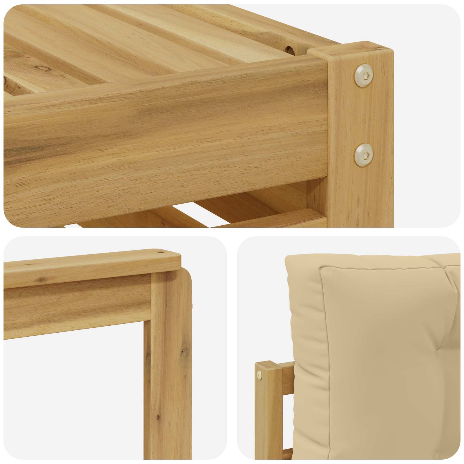 Sofa-Sets Massief Acaciahout image 6