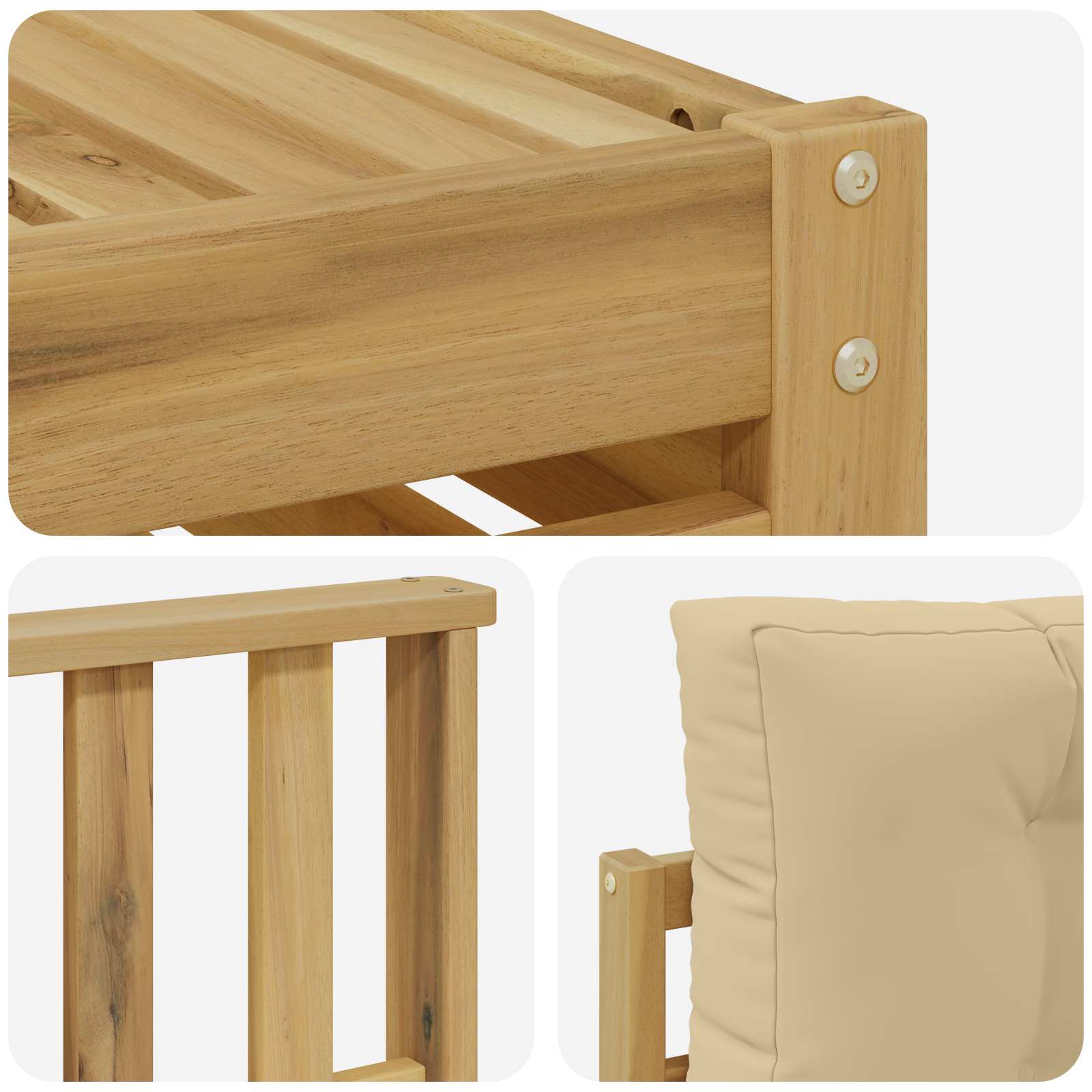 Sofa-Sets Massief Acaciahout image 6