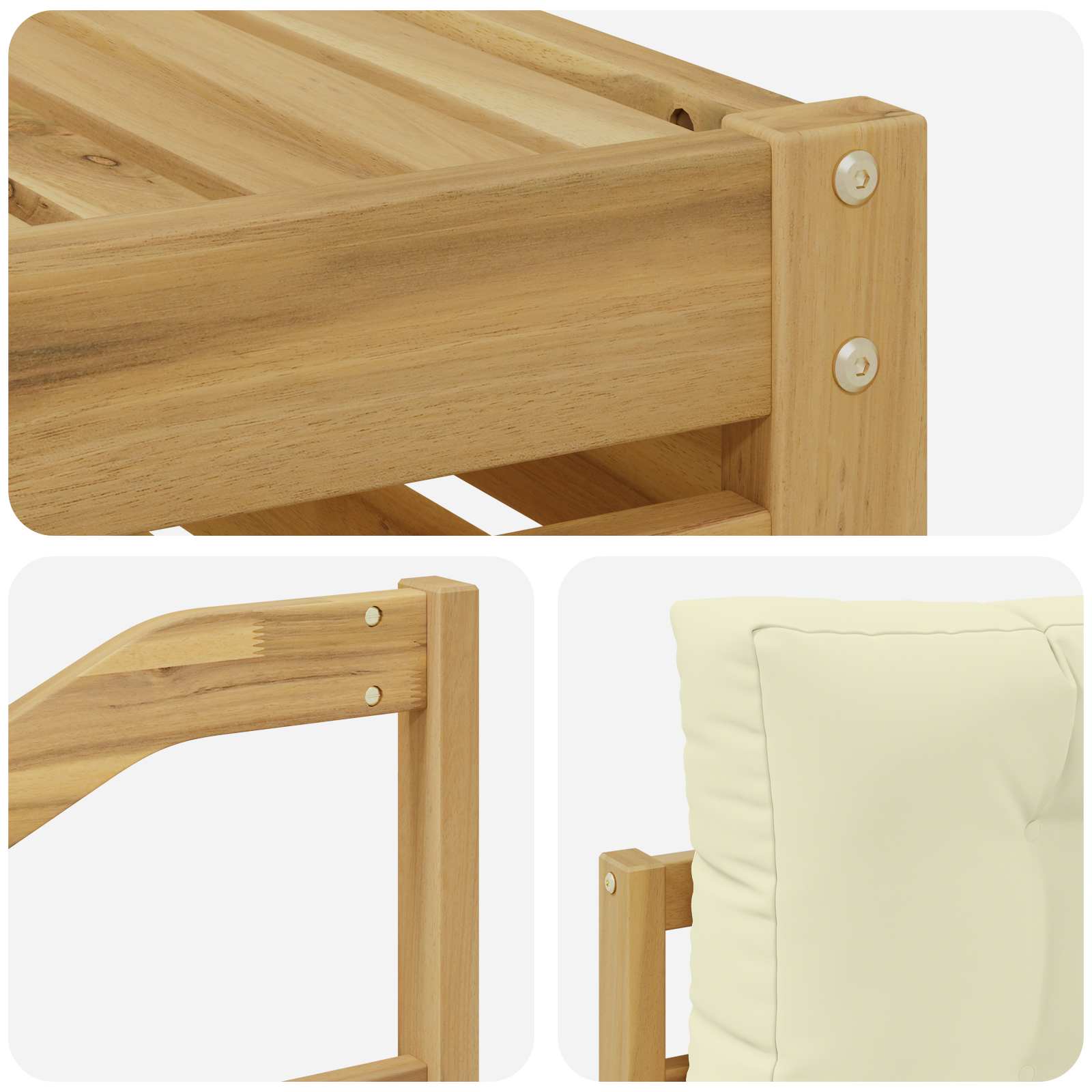 Sofa-Sets Massief Acaciahout image 6