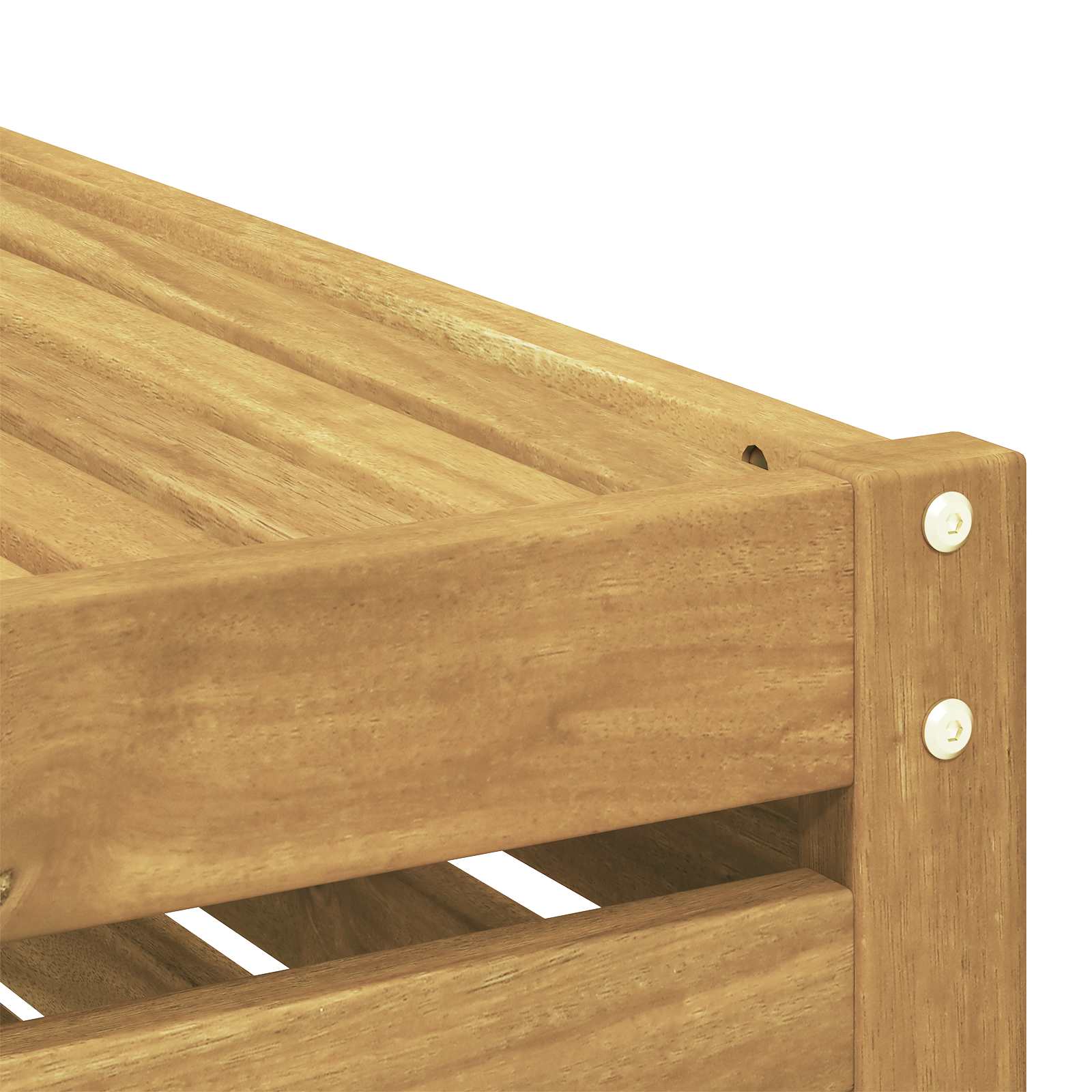 Buiten bankenset 5 pcs Wit Massief Acaciahout image 6