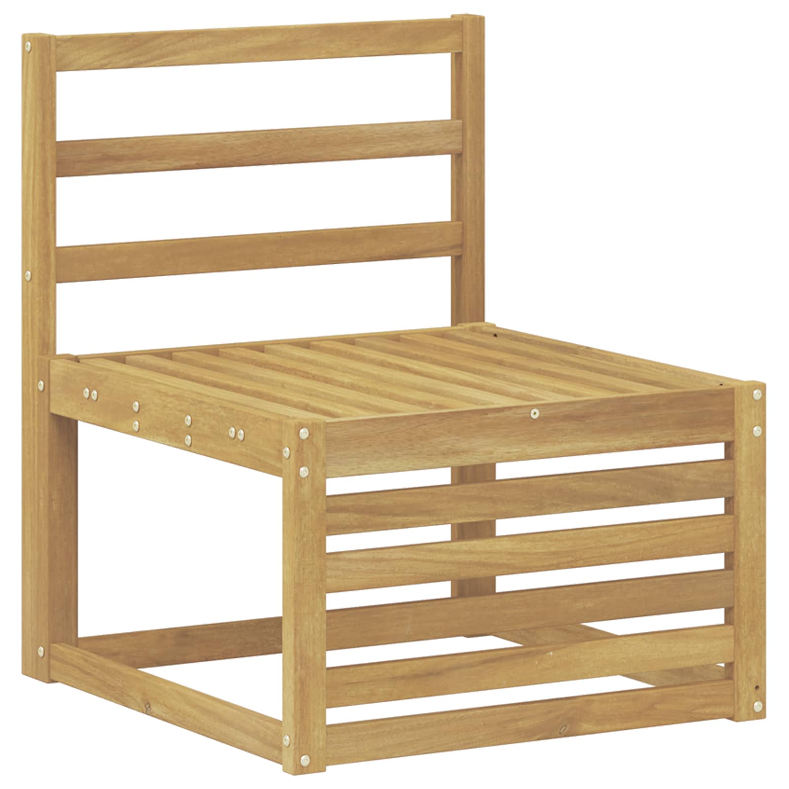 Buiten bankenset 5 pcs Wit Massief Acaciahout image 3