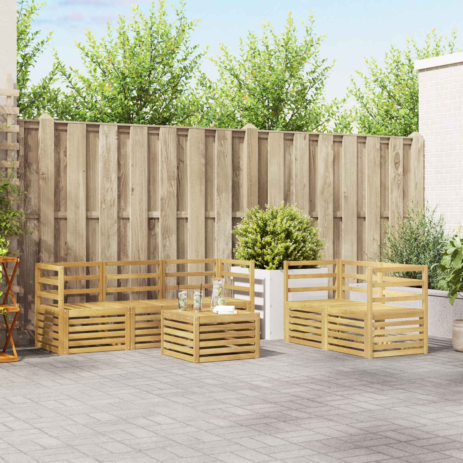 Sofa-Sets Massief Acaciahout image 1