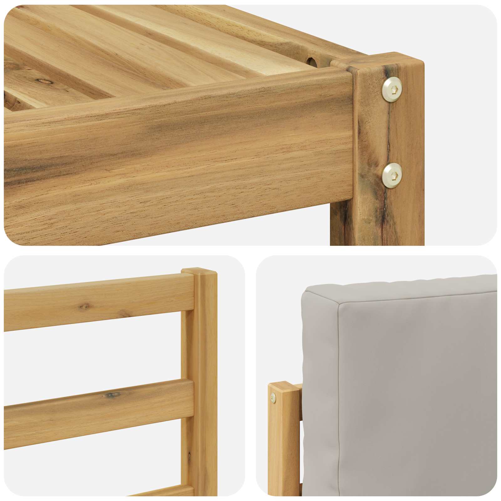 Sofa-Sets Massief Acaciahout image 5