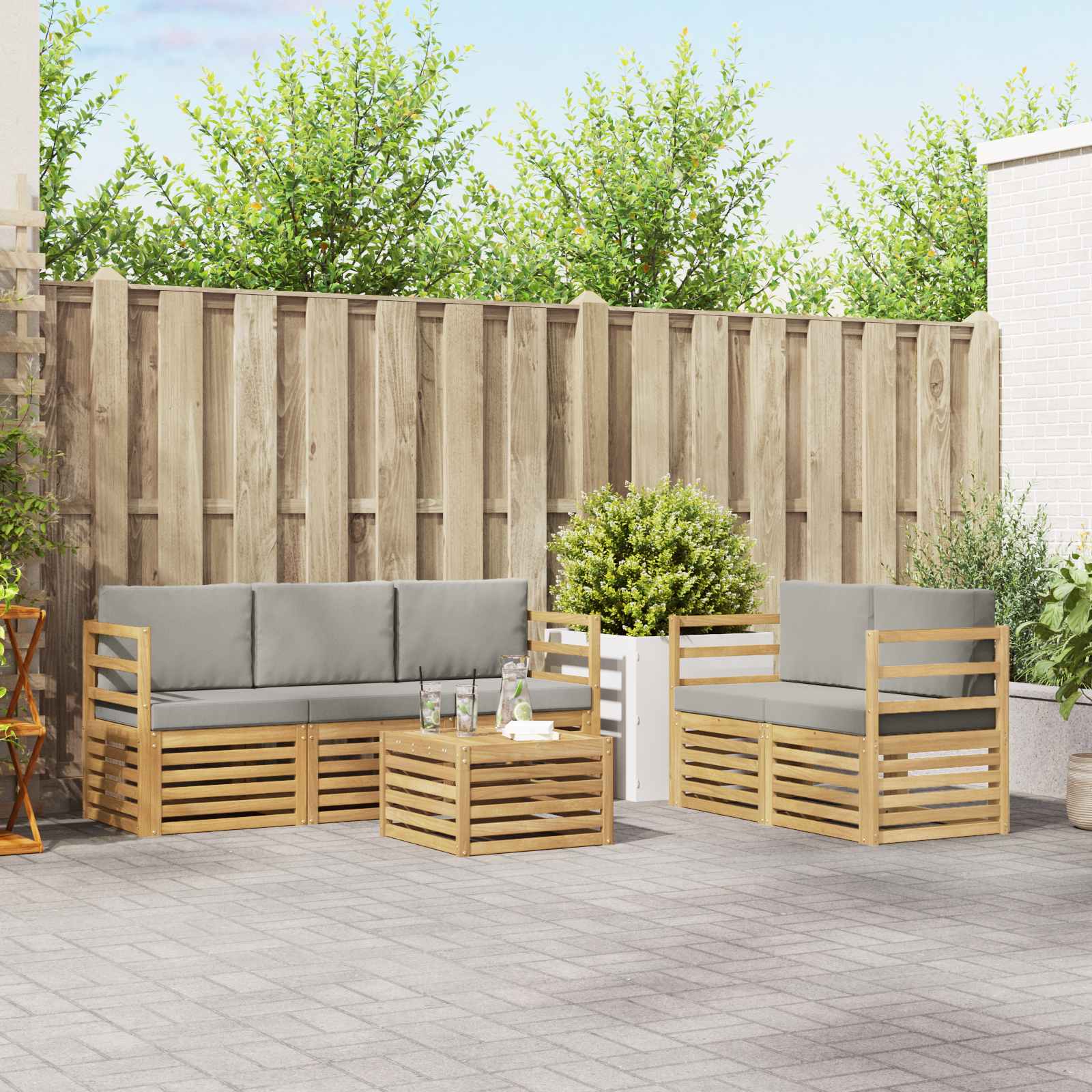 Sofa-Sets Massief Acaciahout image 1