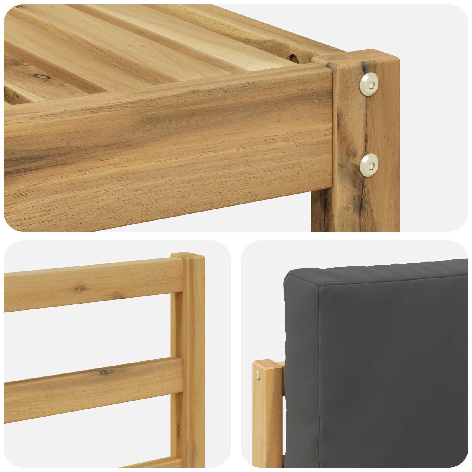 Sofa-Sets Massief Acaciahout image 5