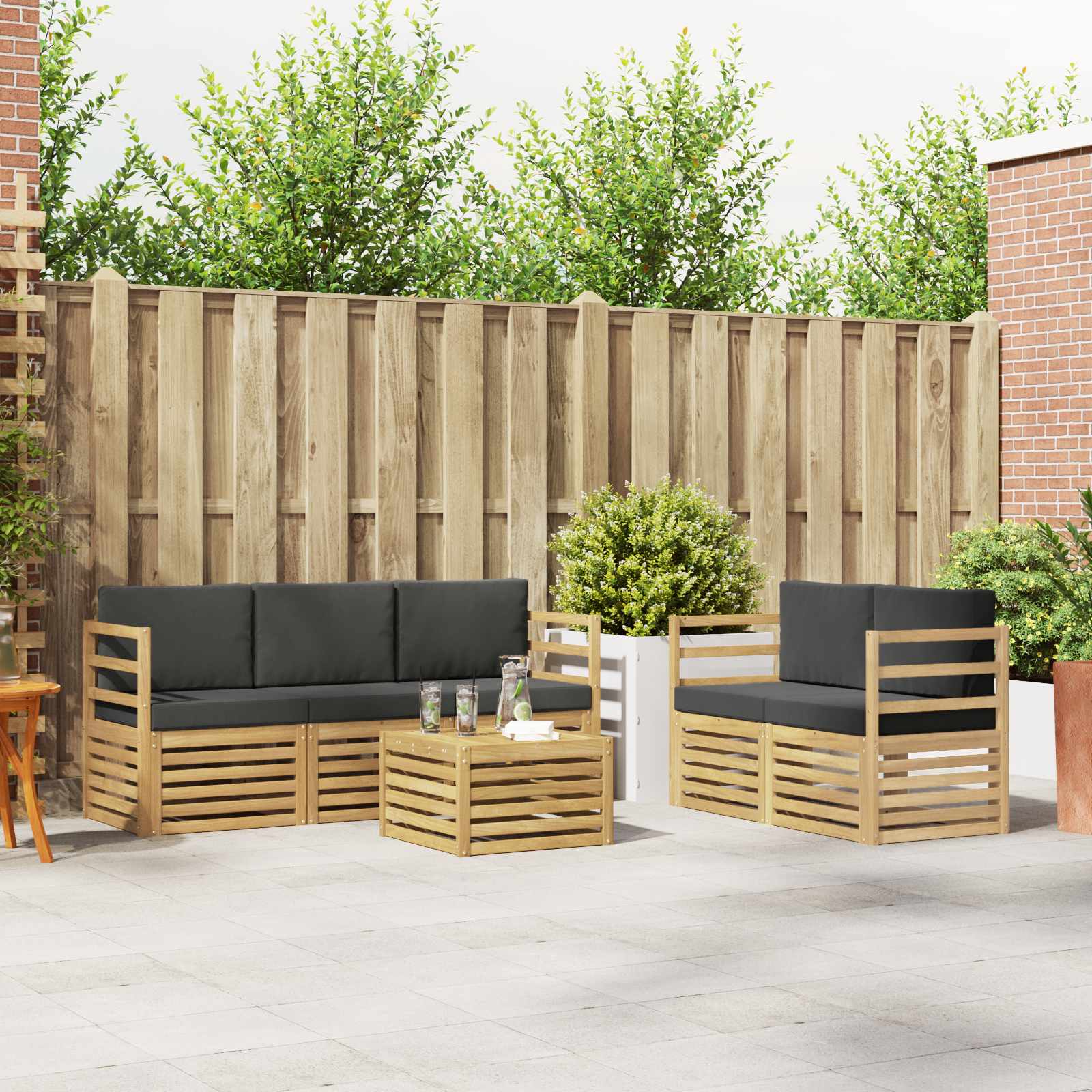 Sofa-Sets Massief Acaciahout image 1