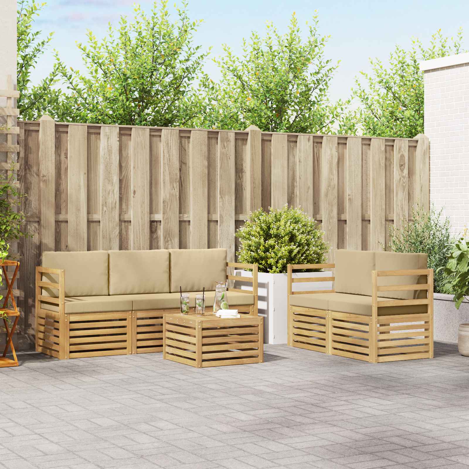 Sofa-Sets Massief Acaciahout image 1