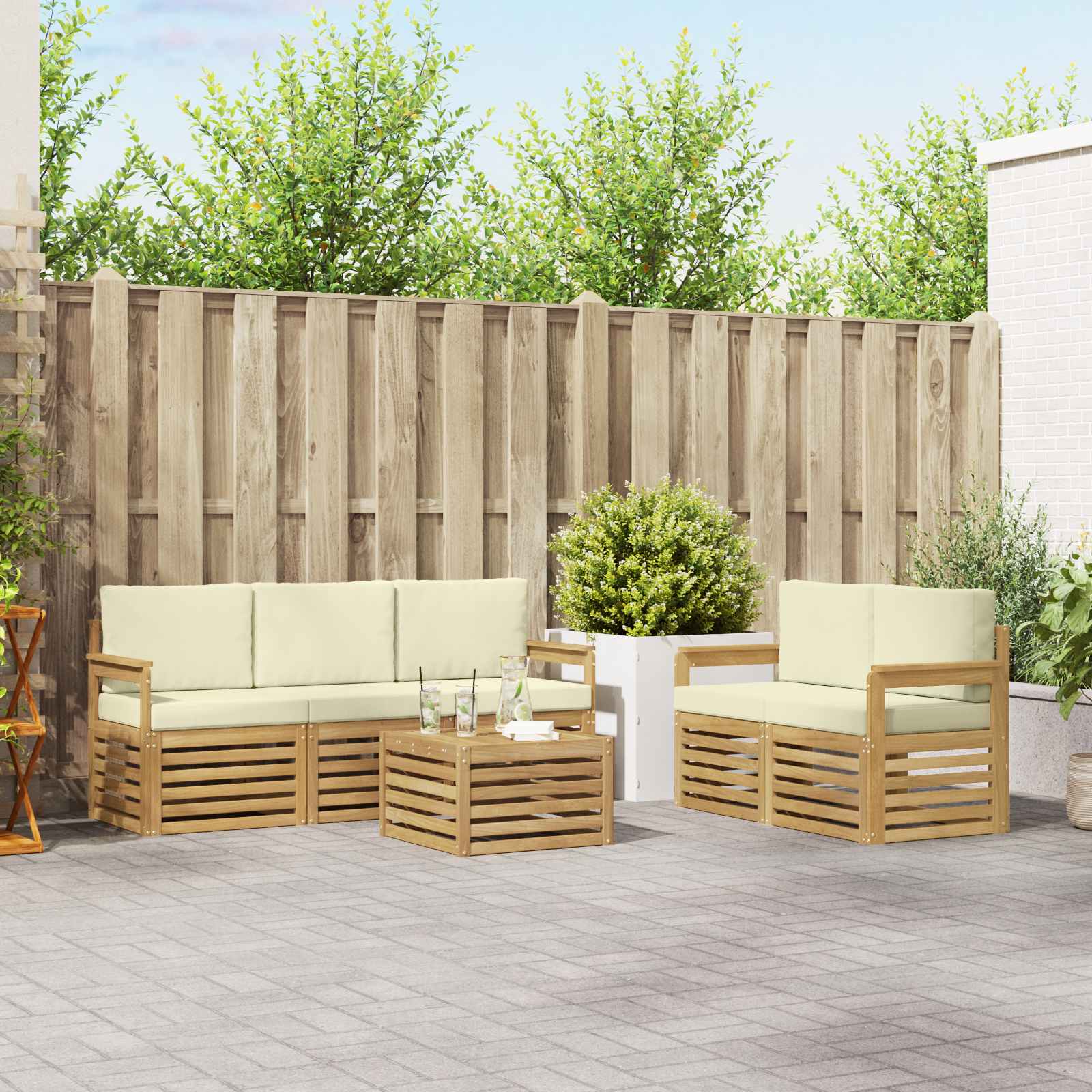 Sofa-Sets Massief Acaciahout image 1