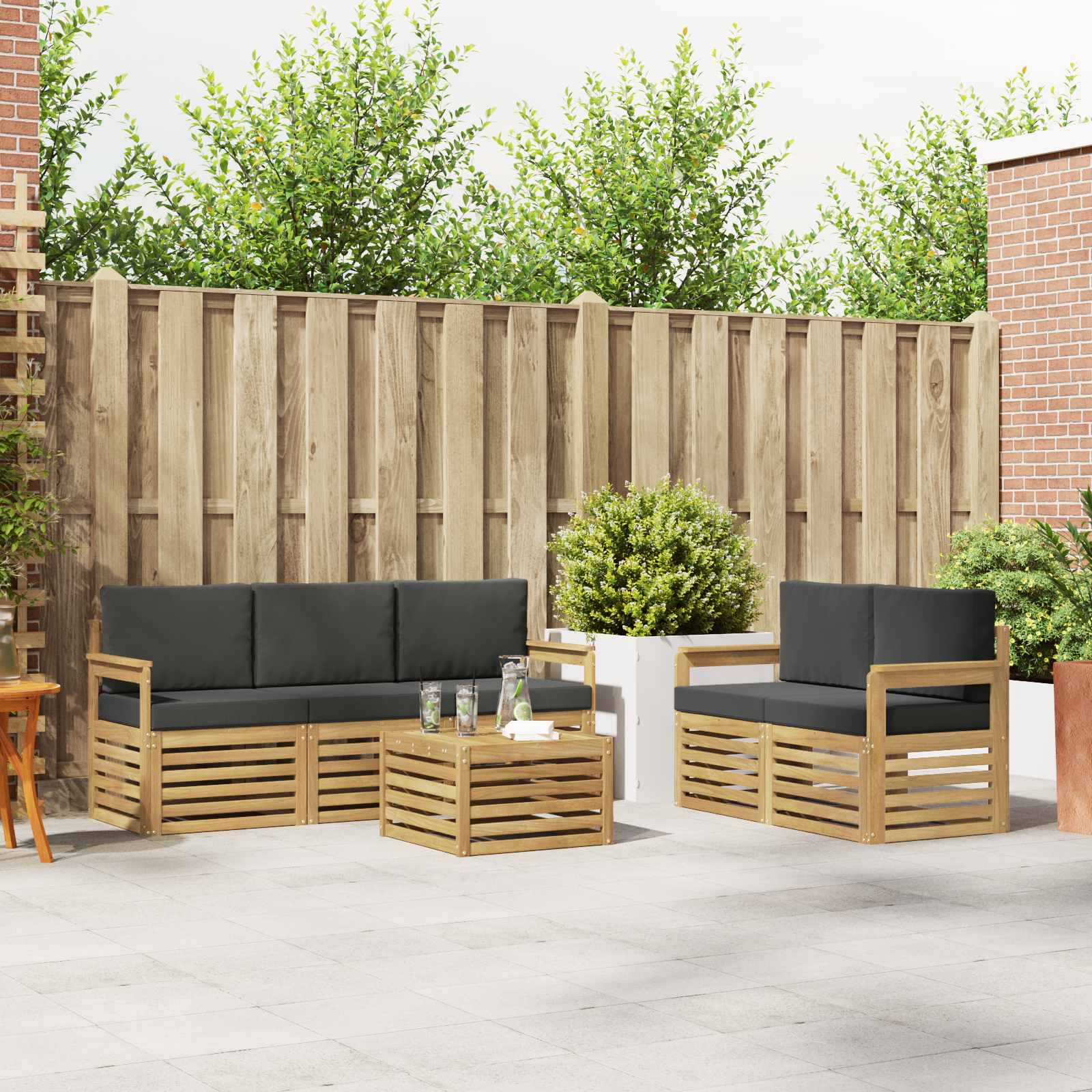 Sofa-Sets Massief Acaciahout image 1