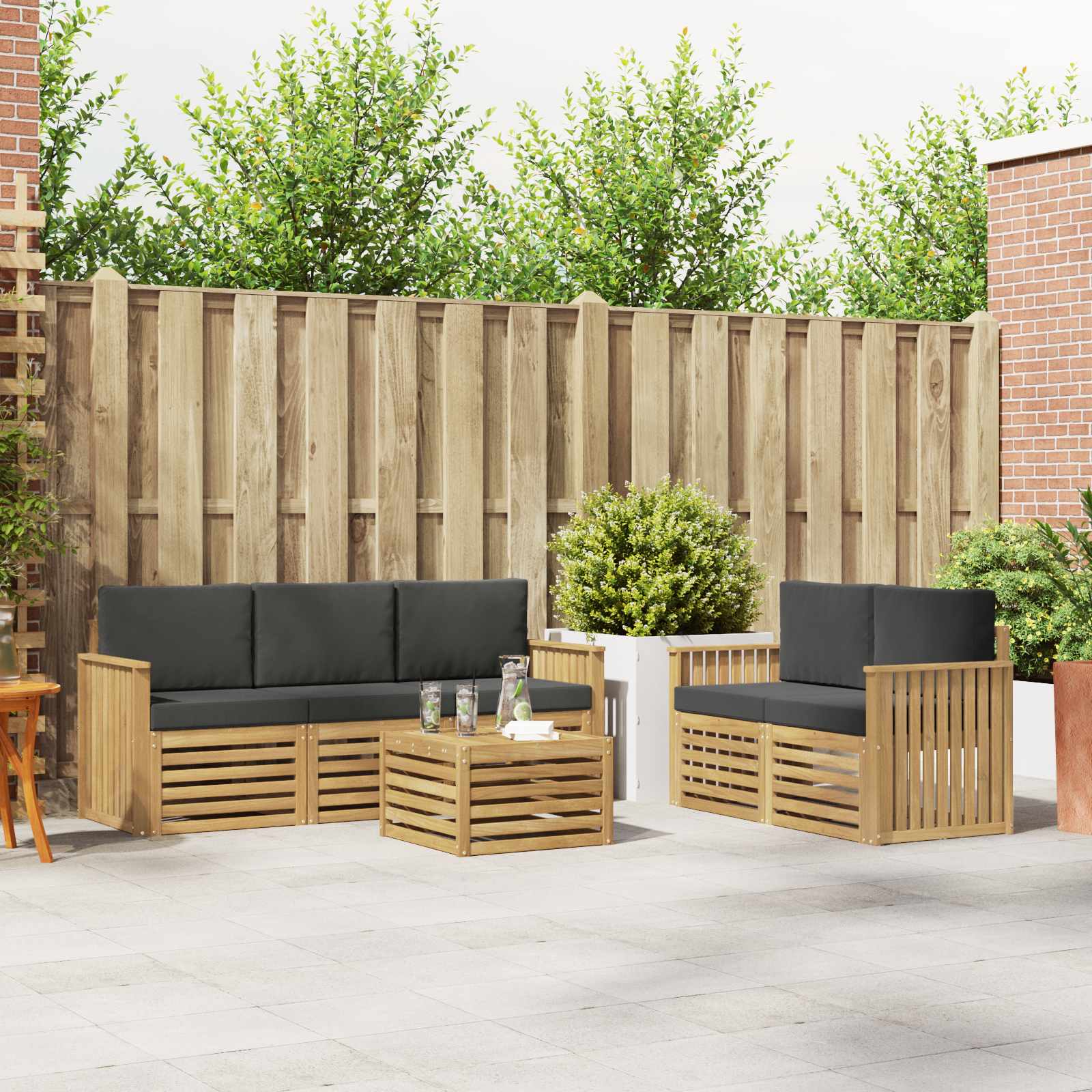 Sofa-Sets Massief Acaciahout image 1