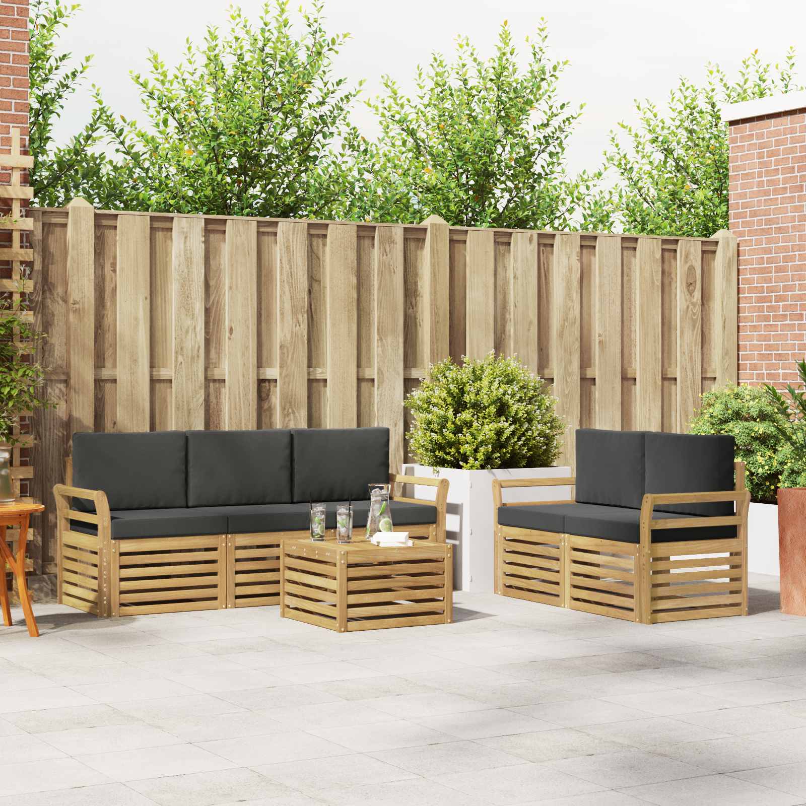 Sofa-Sets Massief Acaciahout image 1