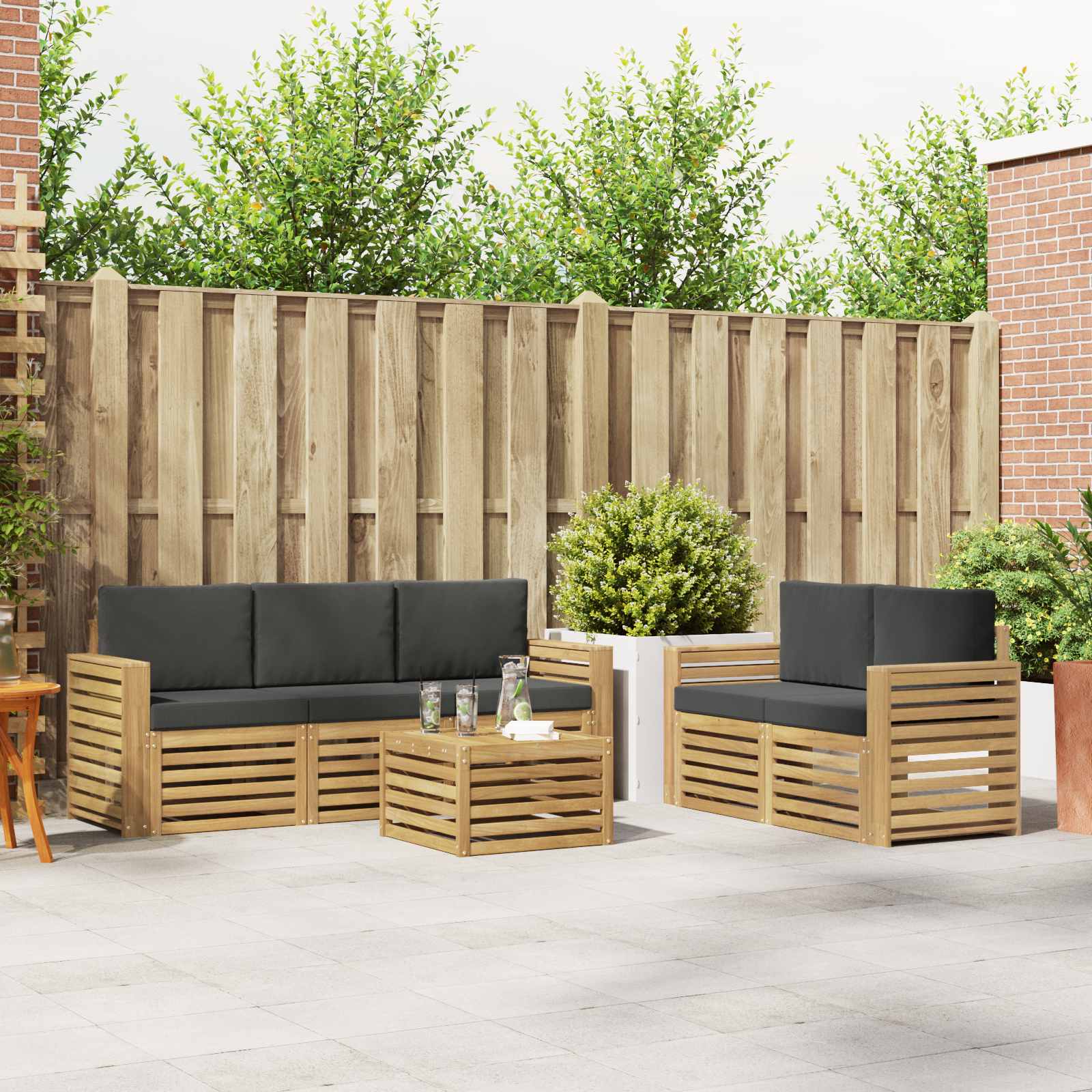 Sofa-Sets Massief Acaciahout image 1