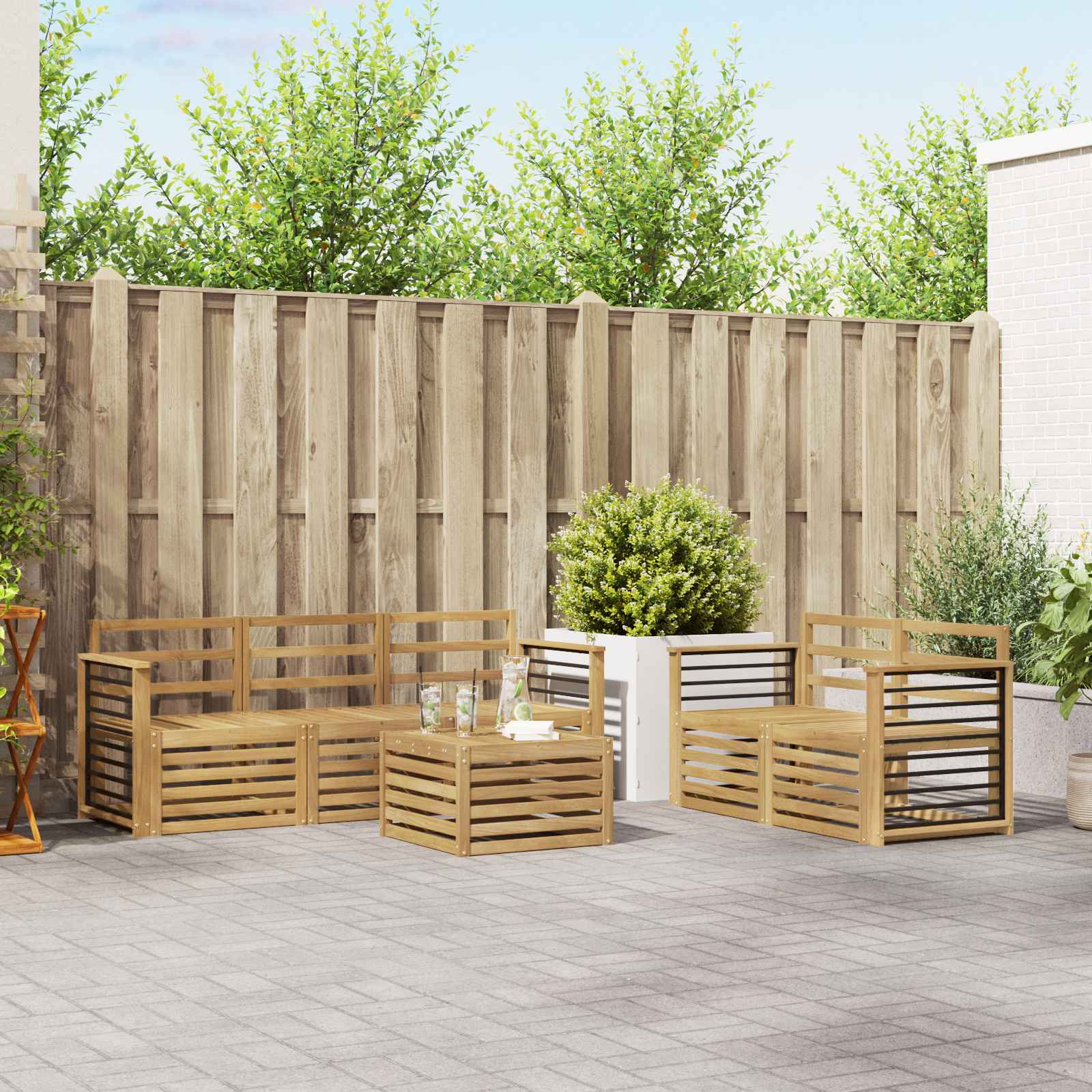 Sofa-Sets Massief Acaciahout image 1