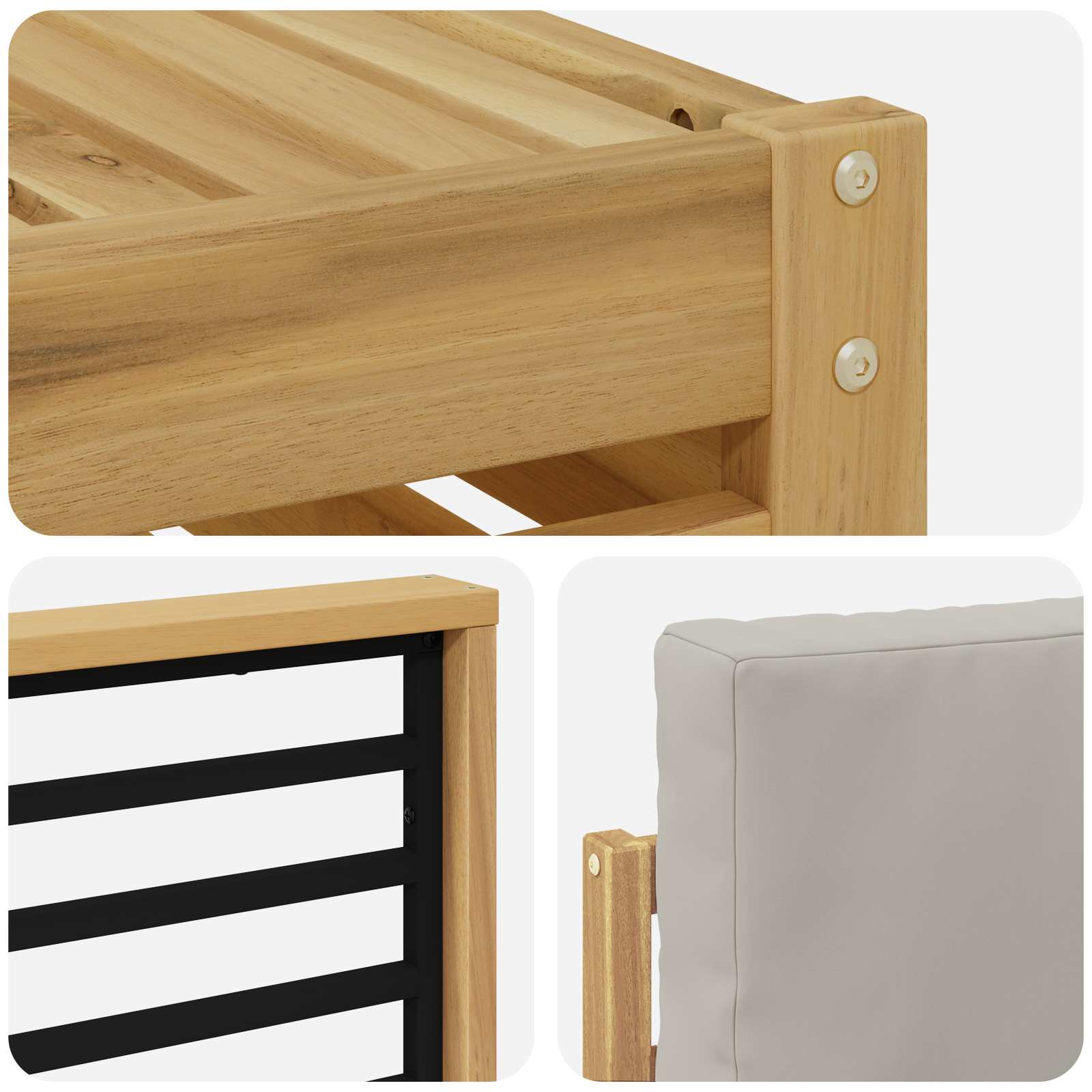 Sofa-Sets Massief Acaciahout image 5