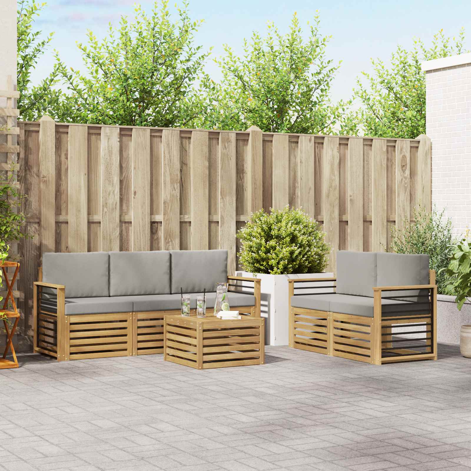 Sofa-Sets Massief Acaciahout image 1