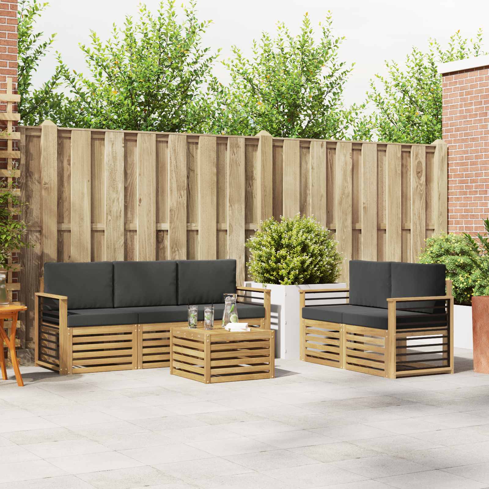 Sofa-Sets Massief Acaciahout image 1