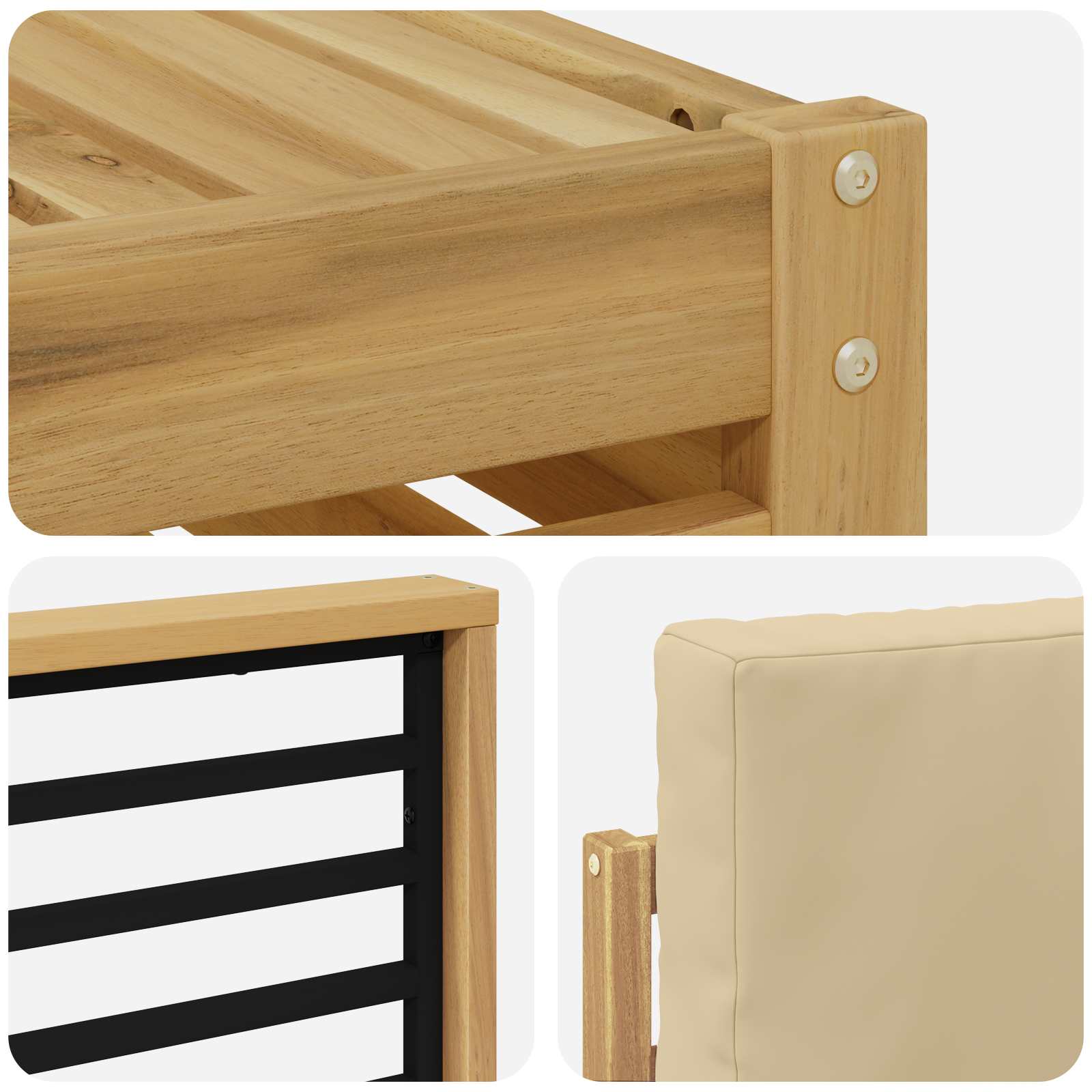 Sofa-Sets Massief Acaciahout image 5