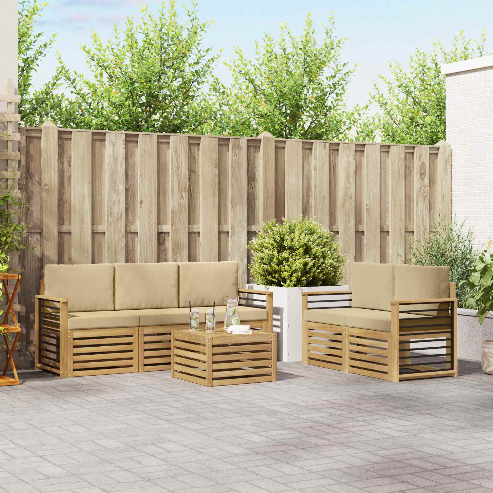 Sofa-Sets Massief Acaciahout image 1