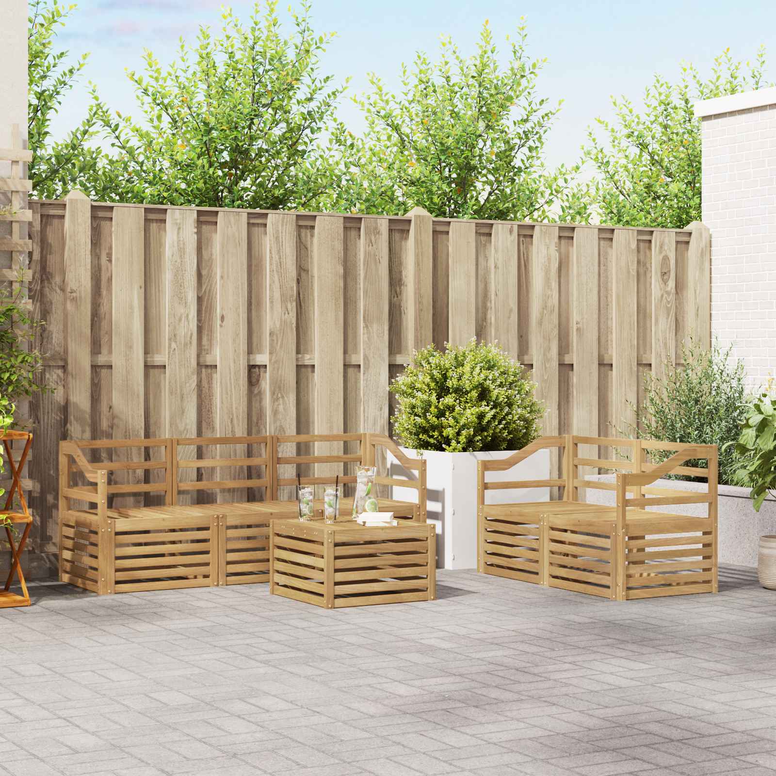 Sofa-Sets Massief Acaciahout image 1