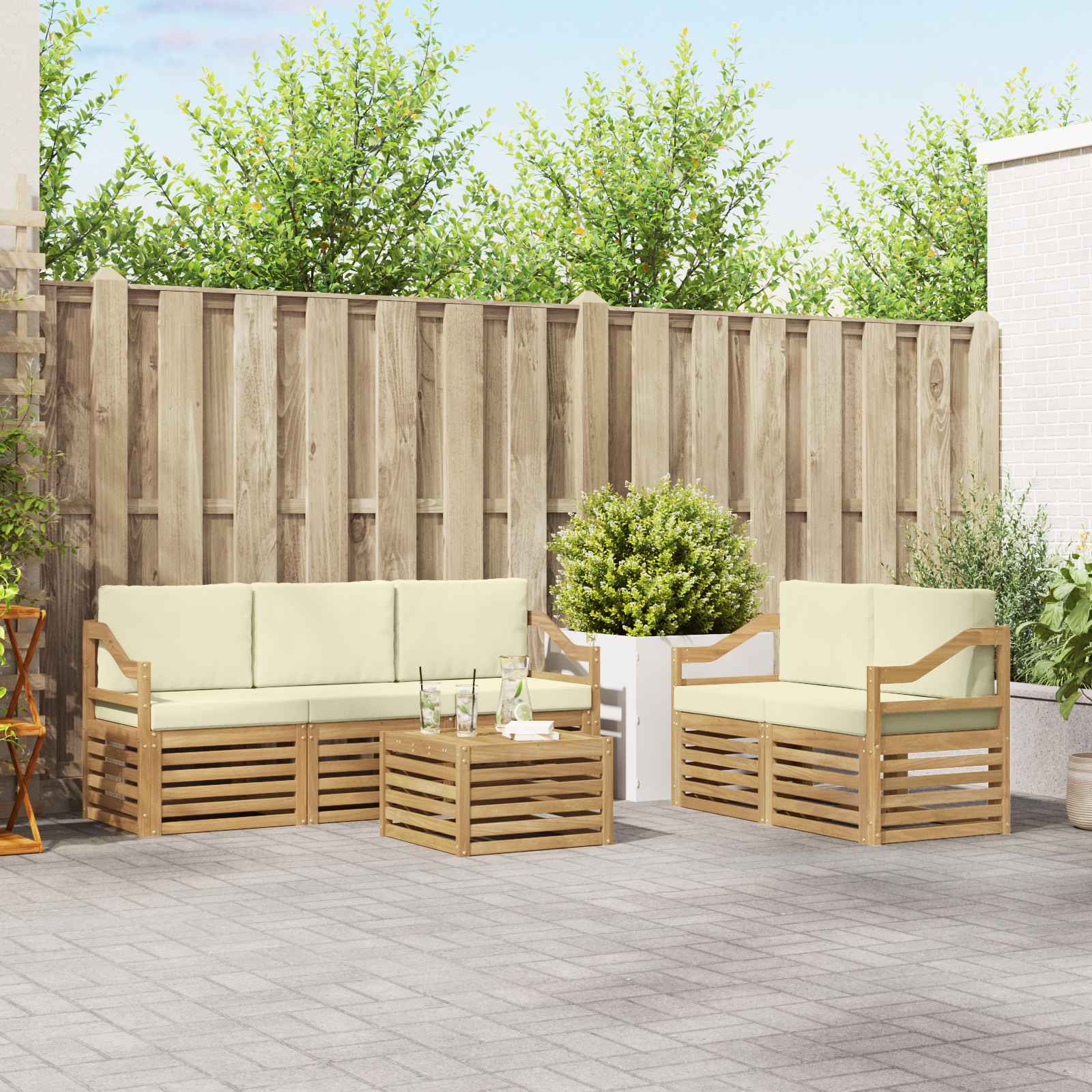 Sofa-Sets Massief Acaciahout image 1