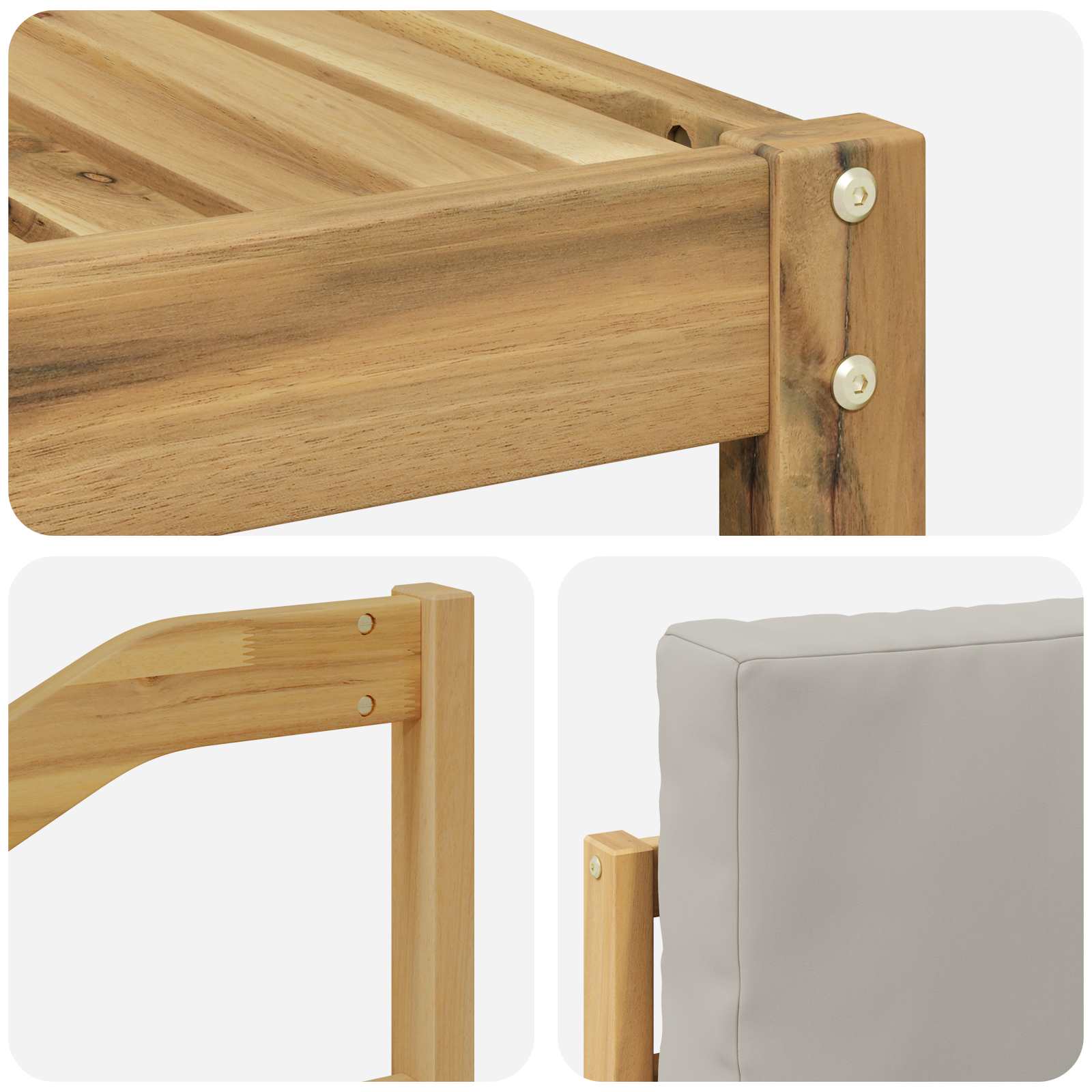 Sofa-Sets Massief Acaciahout image 5