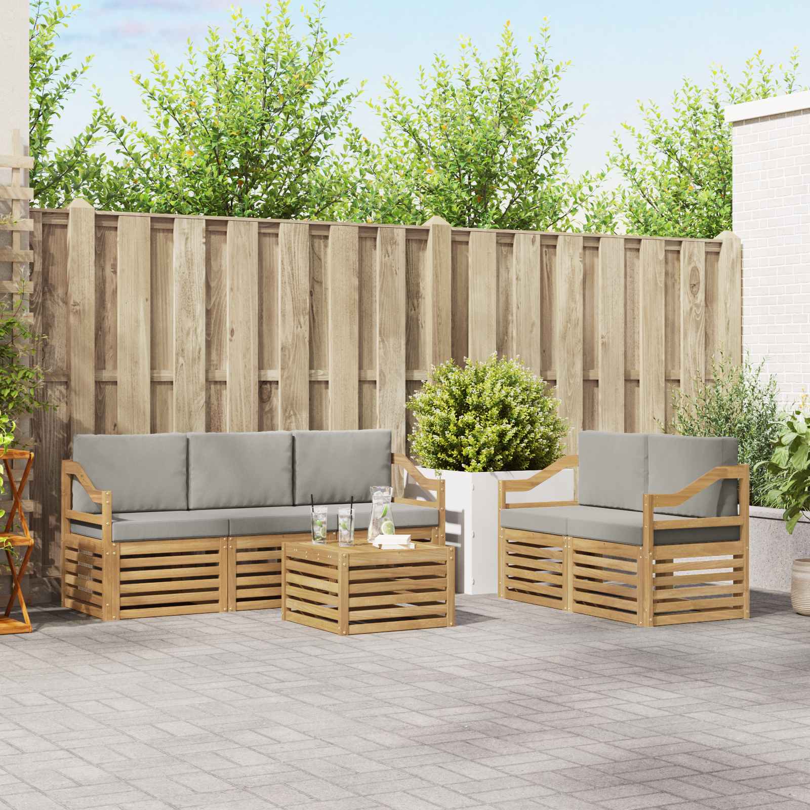 Sofa-Sets Massief Acaciahout image 1