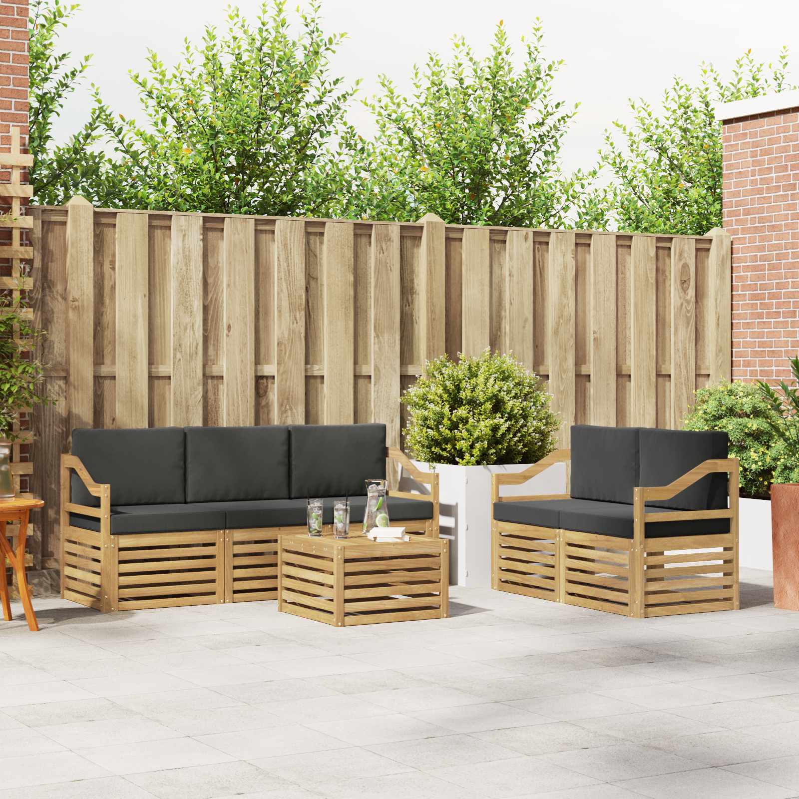 Sofa-Sets Massief Acaciahout image 1