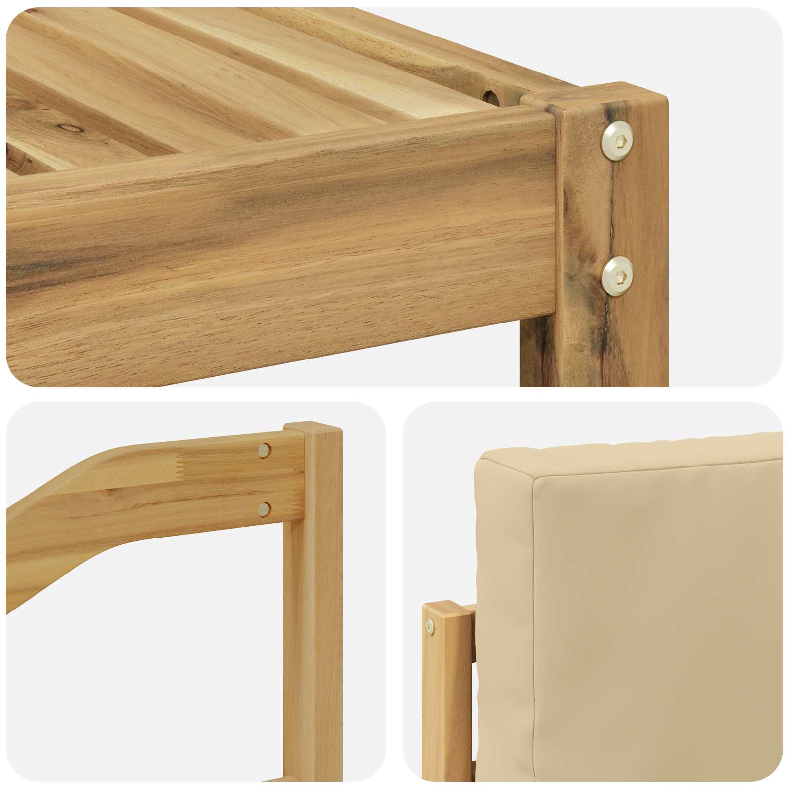 Sofa-Sets Massief Acaciahout image 5