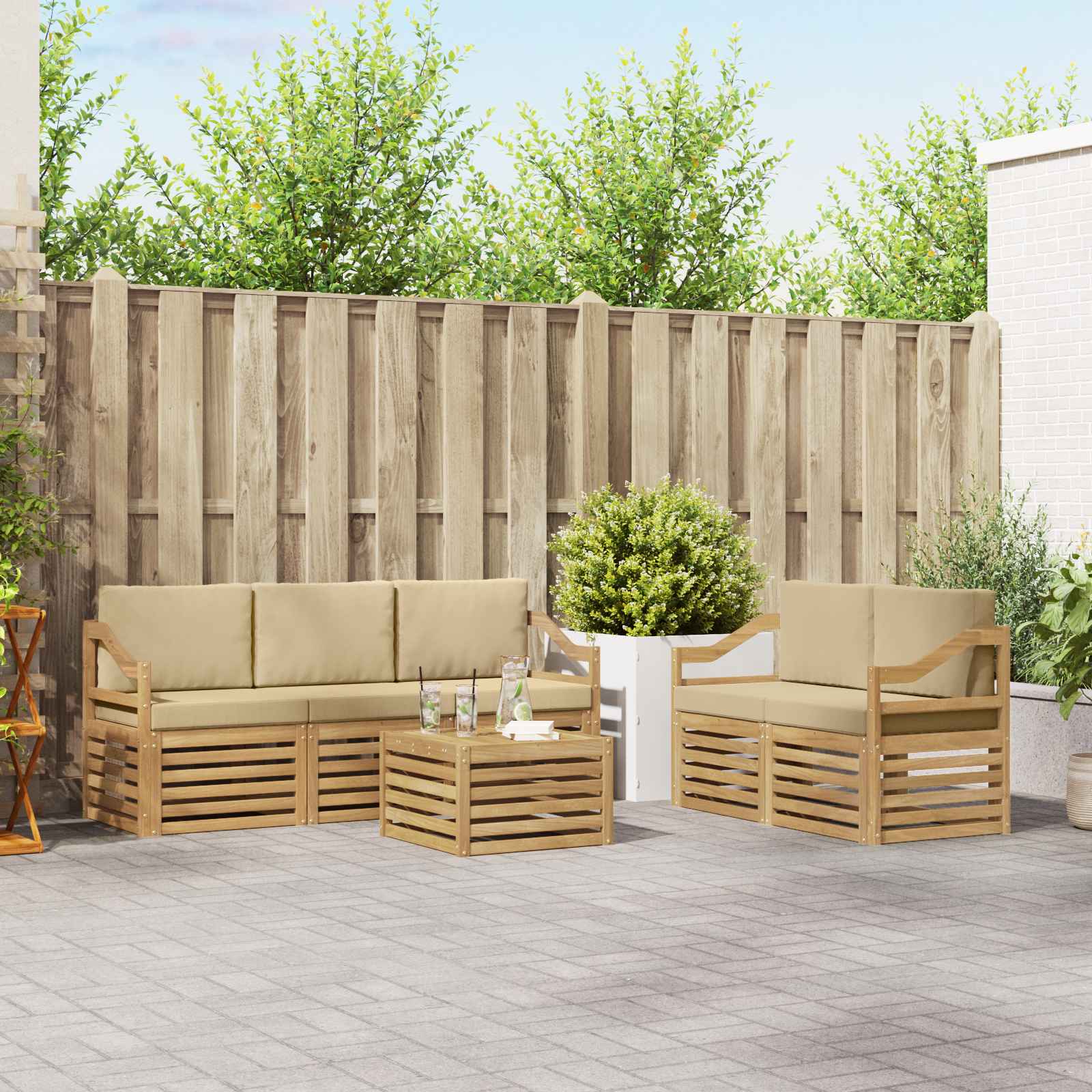 Sofa-Sets Massief Acaciahout image 1