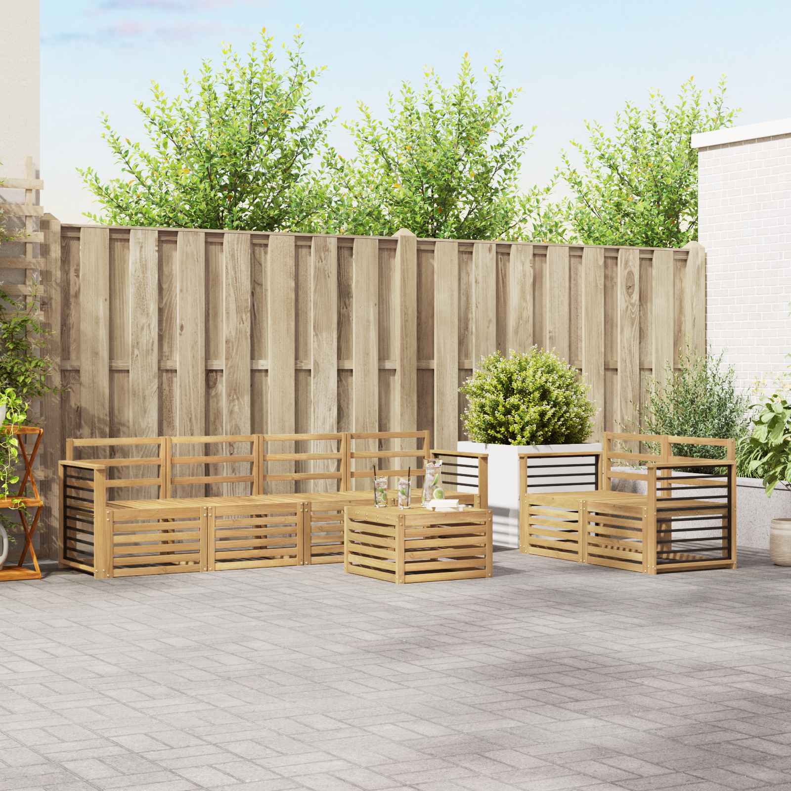 Sofa-Sets Massief Acaciahout image 1