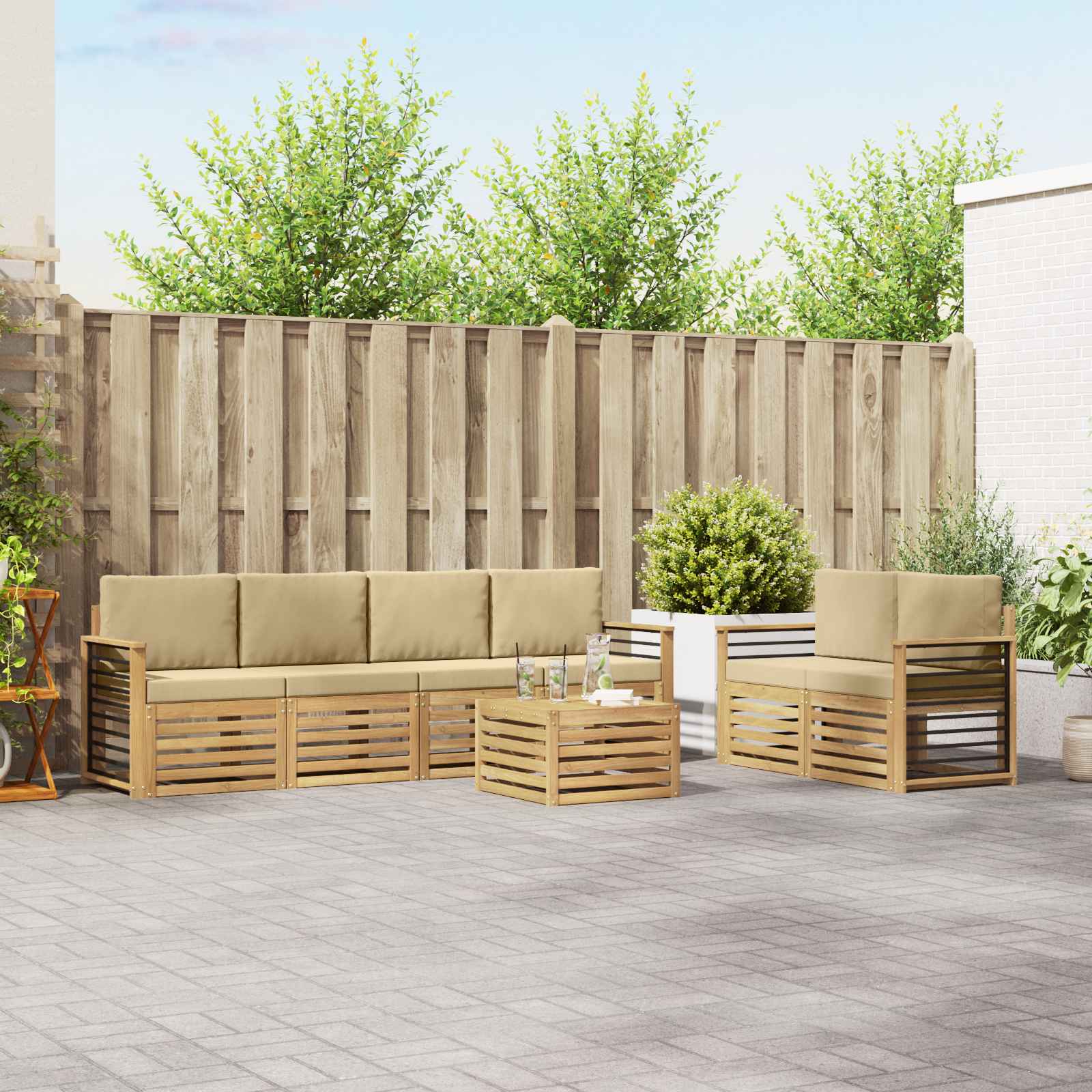 Sofa-Sets Massief Acaciahout image 1