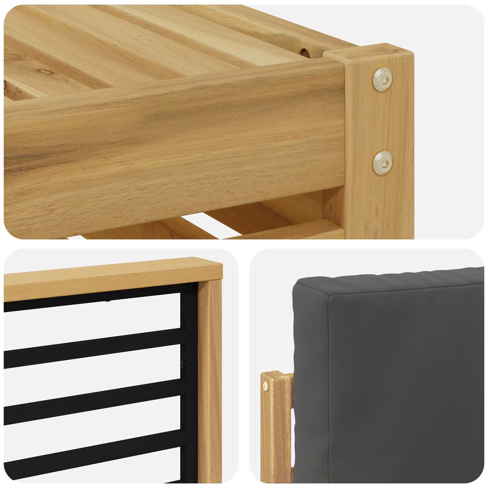 Sofa-Sets Massief Acaciahout image 6