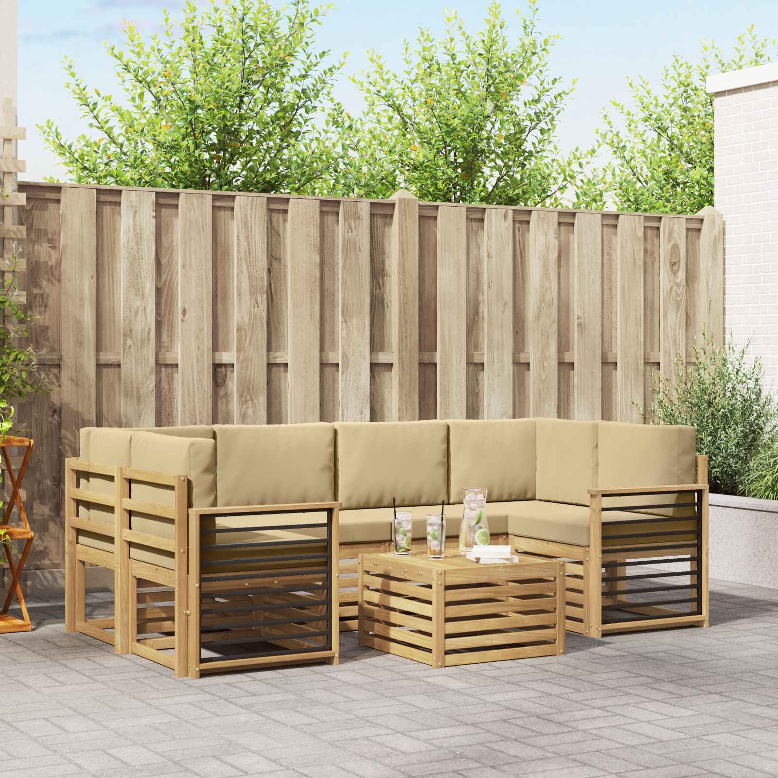 Sofa-Sets Massief Acaciahout image 1