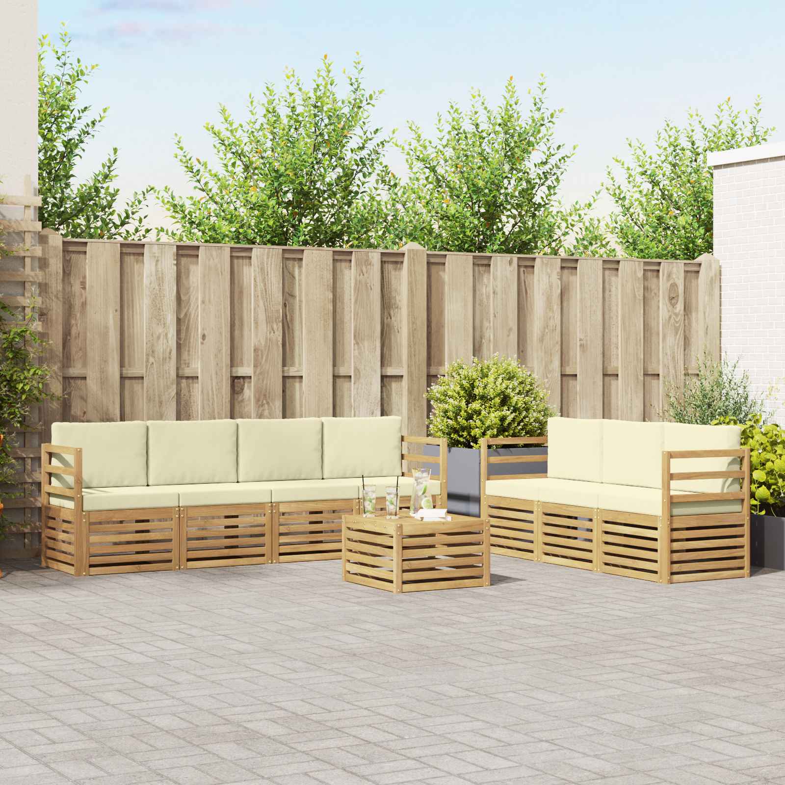 Sofa-Sets Massief Acaciahout image 1