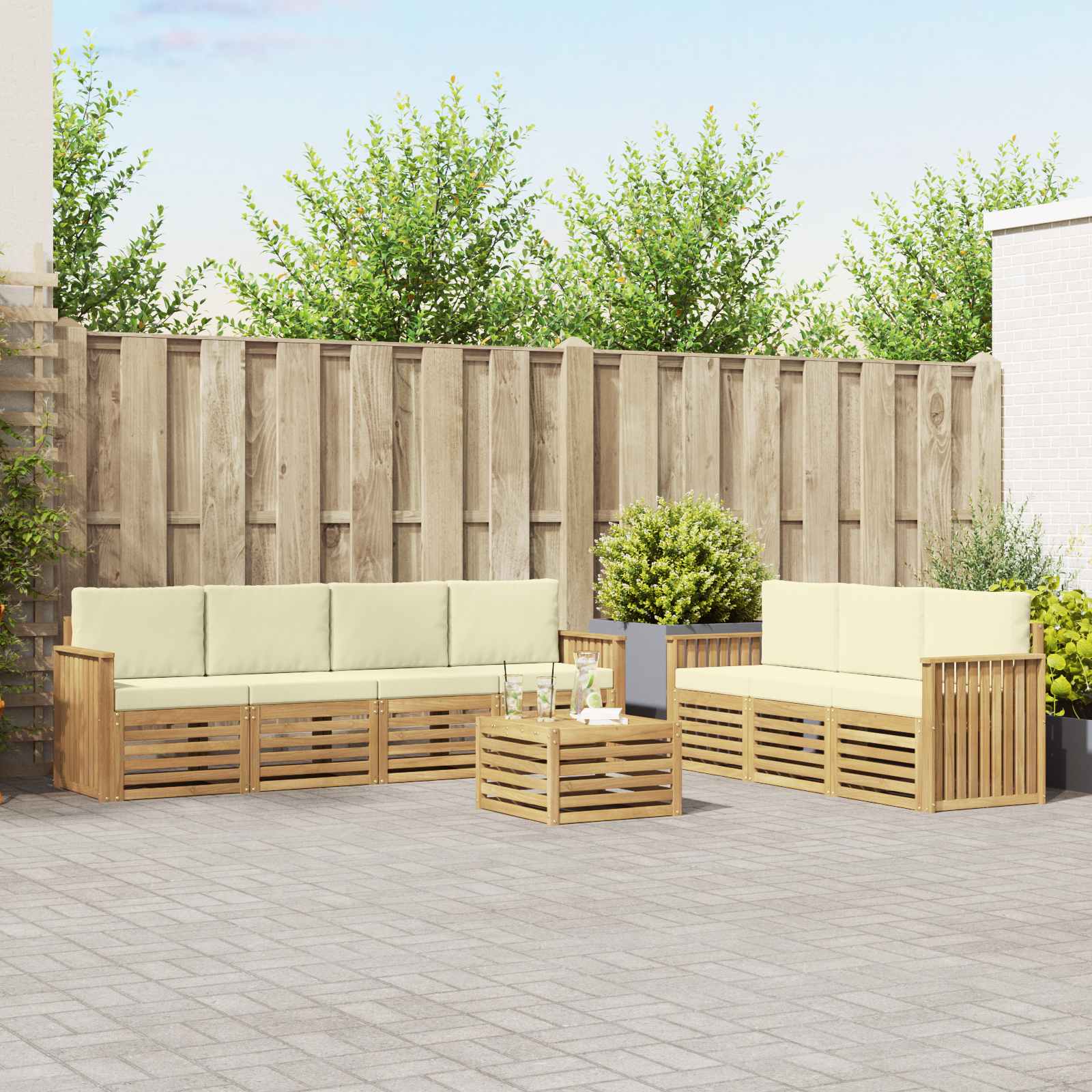 Sofa-Sets Massief Acaciahout image 1