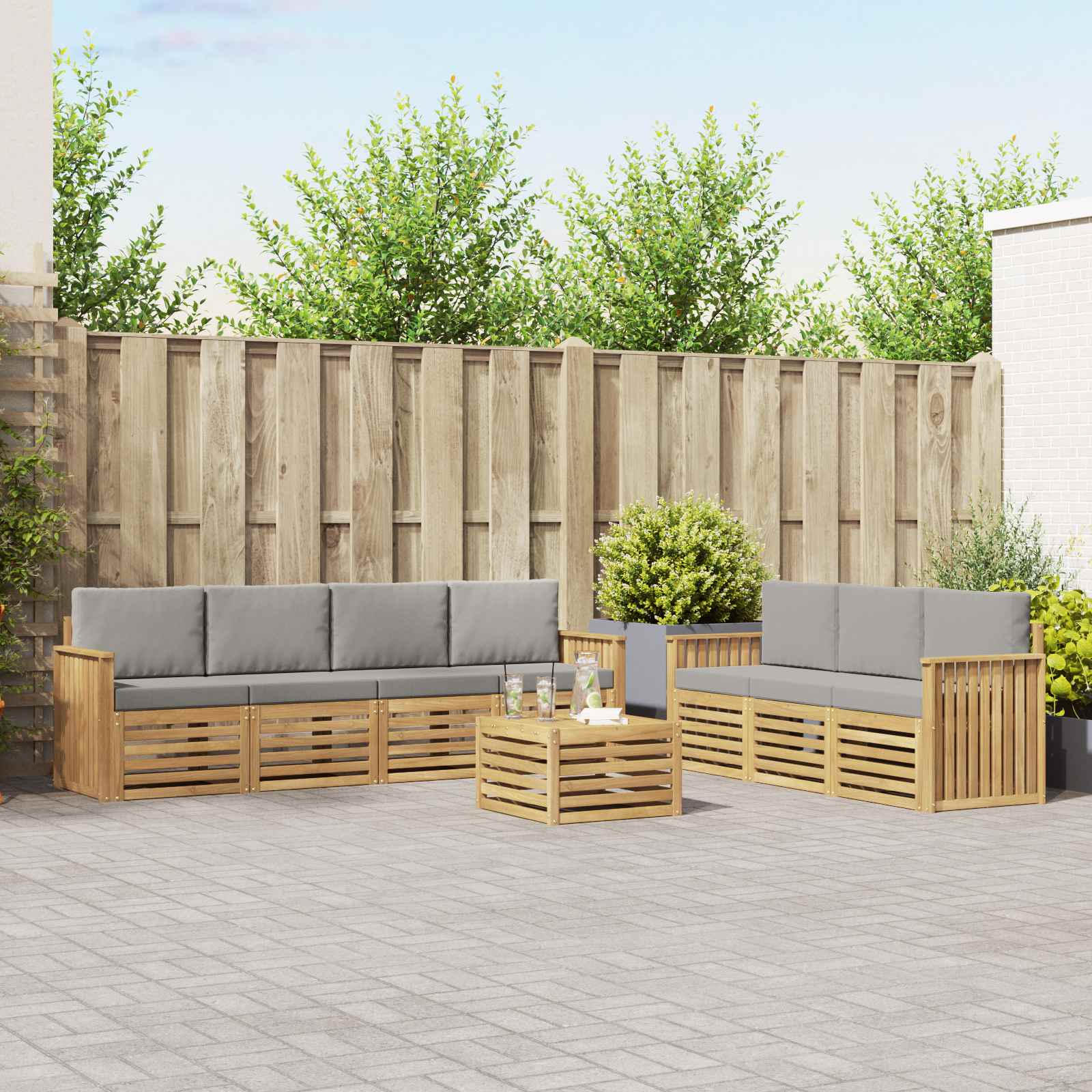 Sofa-Sets Massief Acaciahout image 1