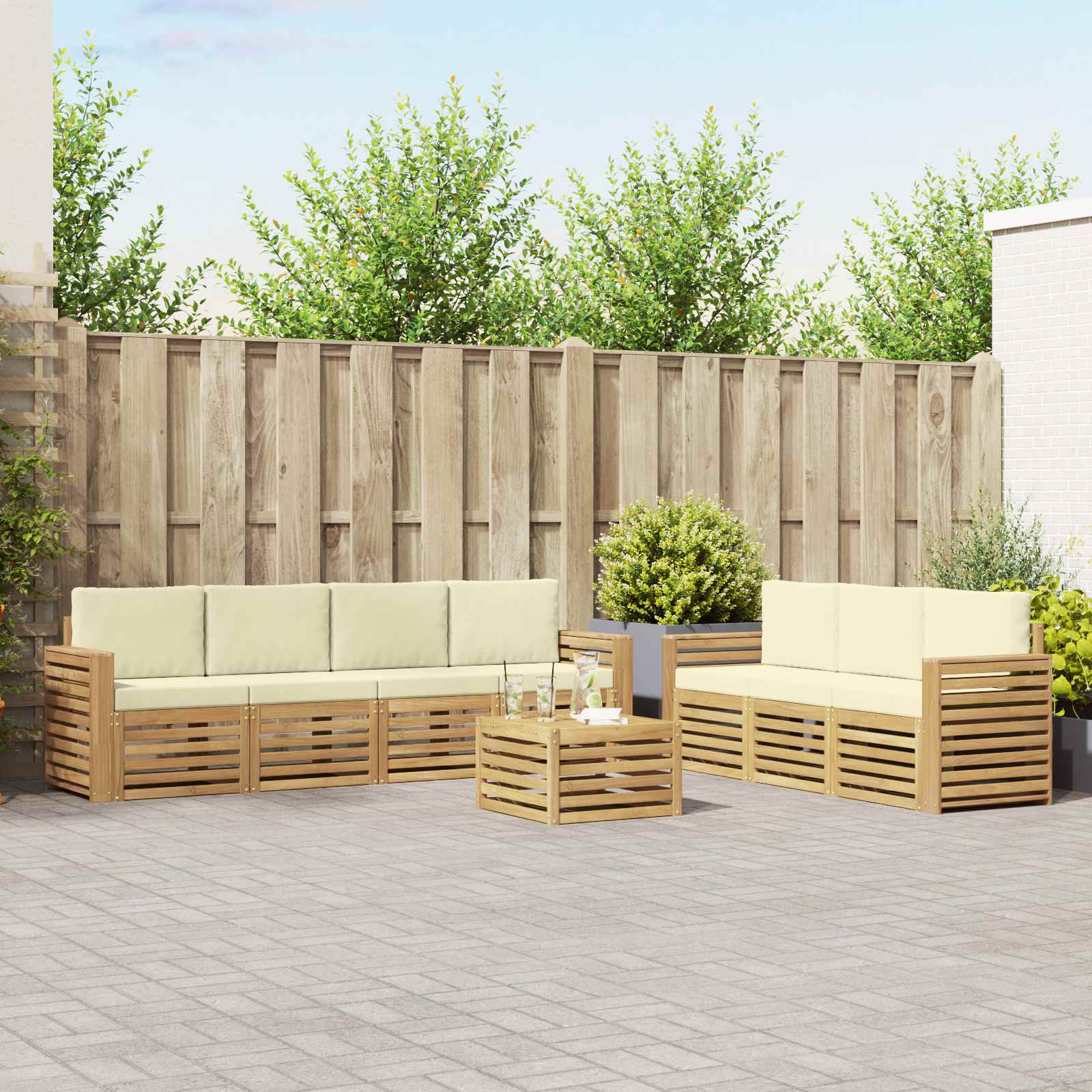 Sofa-Sets Massief Acaciahout image 1