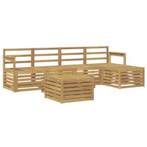 Venkovní pohovková souprava 6 pcs Bílá 59 x 59 x 37 cm - obrázek 2