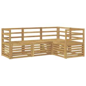 Sedací soupravy 4 pcs Bílá 185,5 x 126,5 x 73 cm - obrázek 2