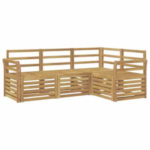 Sedací soupravy 4 pcs Bílá 190 x 130,5 x 73 cm - obrázek 2
