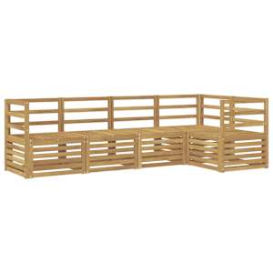 Venkovní pohovková souprava 5 pcs Bílá 245 x 126,5 x 73 cm - obrázek 2