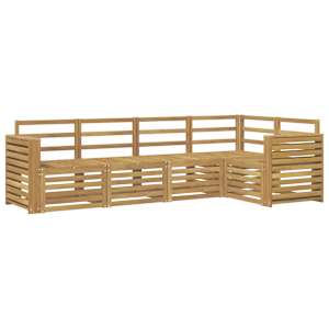 Venkovní pohovková souprava 5 pcs Bílá 251 x 132,5 x 73 cm - obrázek 2